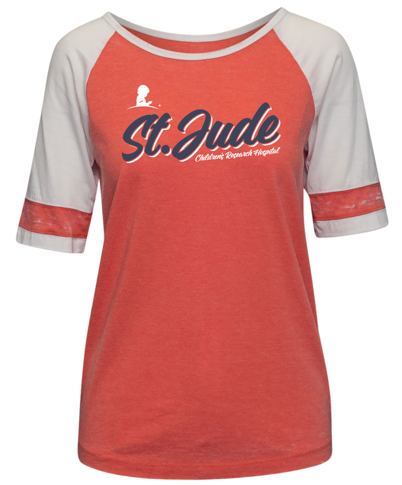Women's Baseball-Style Colorblock T-Shirt